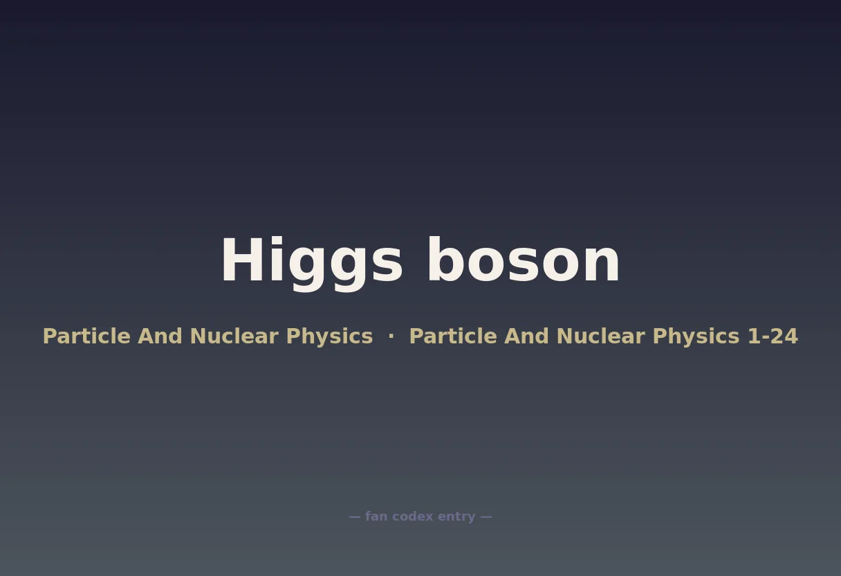 Higgs boson