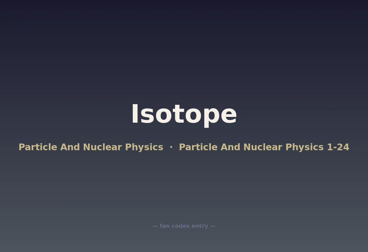 Isotope