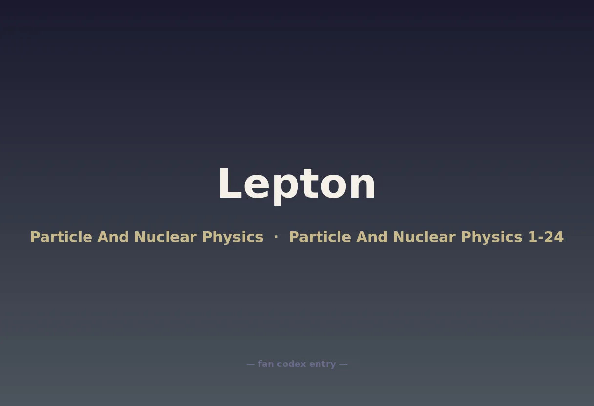 Lepton