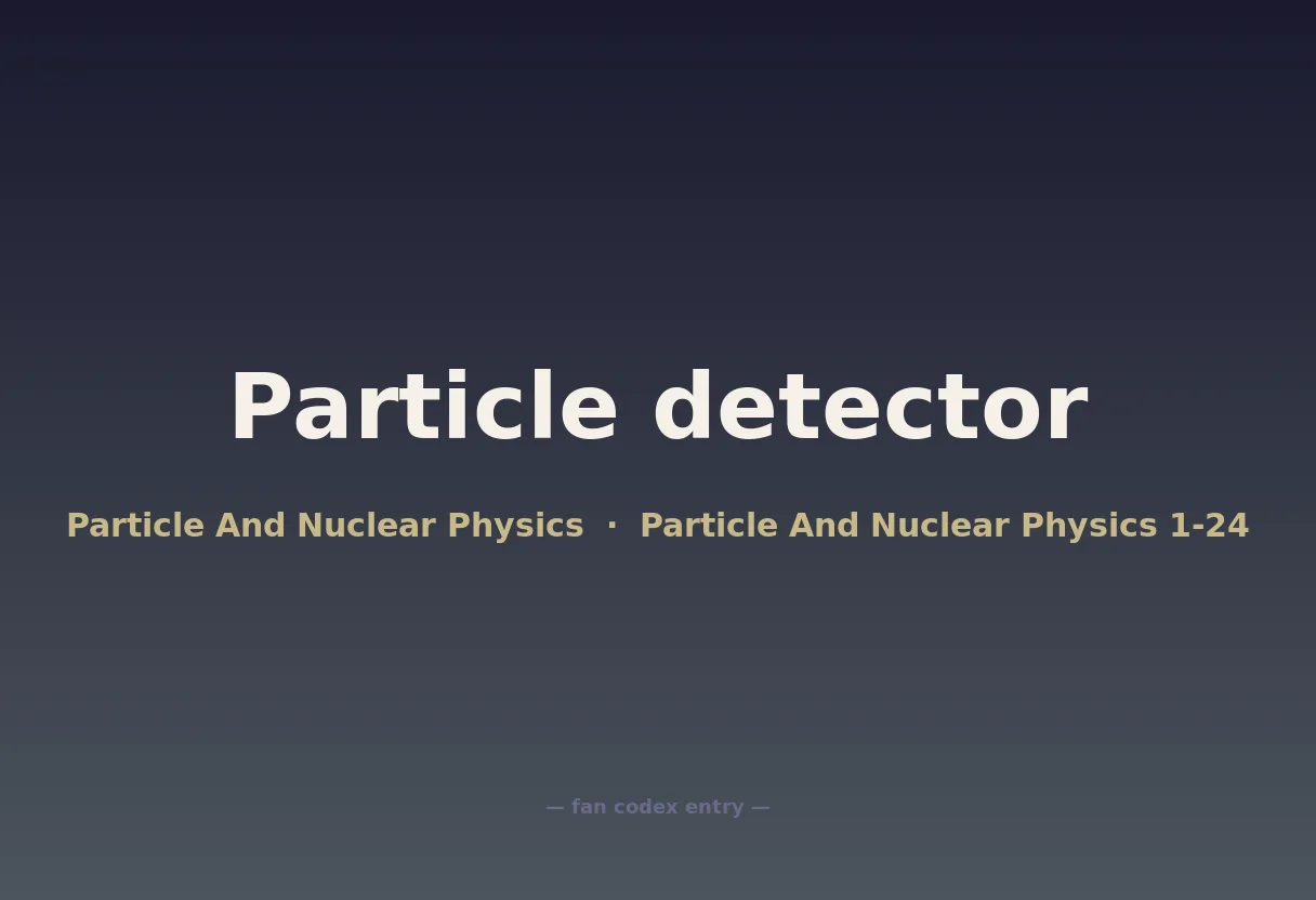 Particle detector