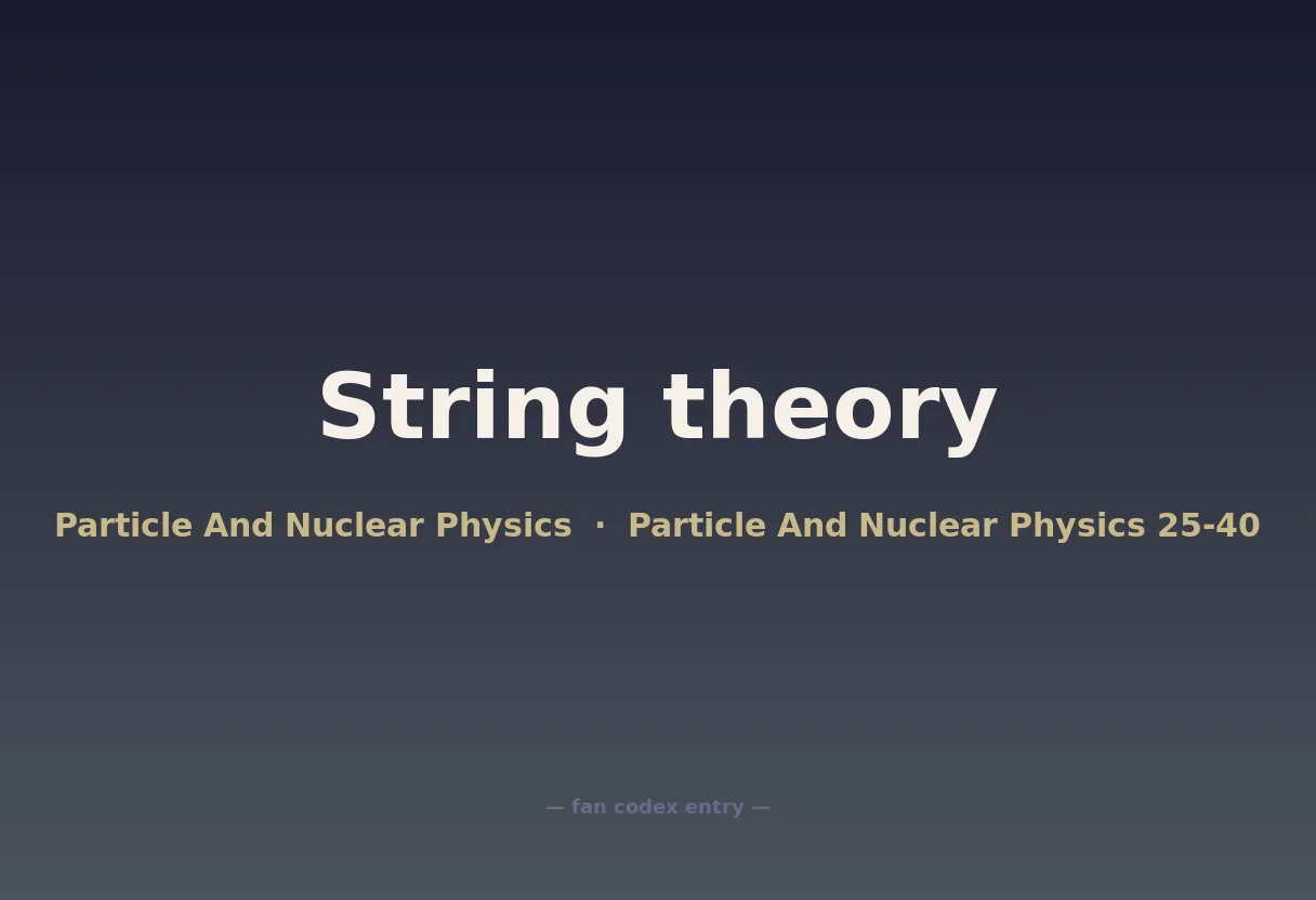 String theory
