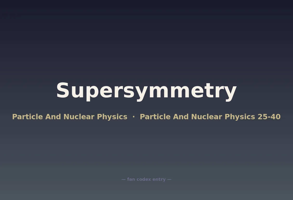 Supersymmetry
